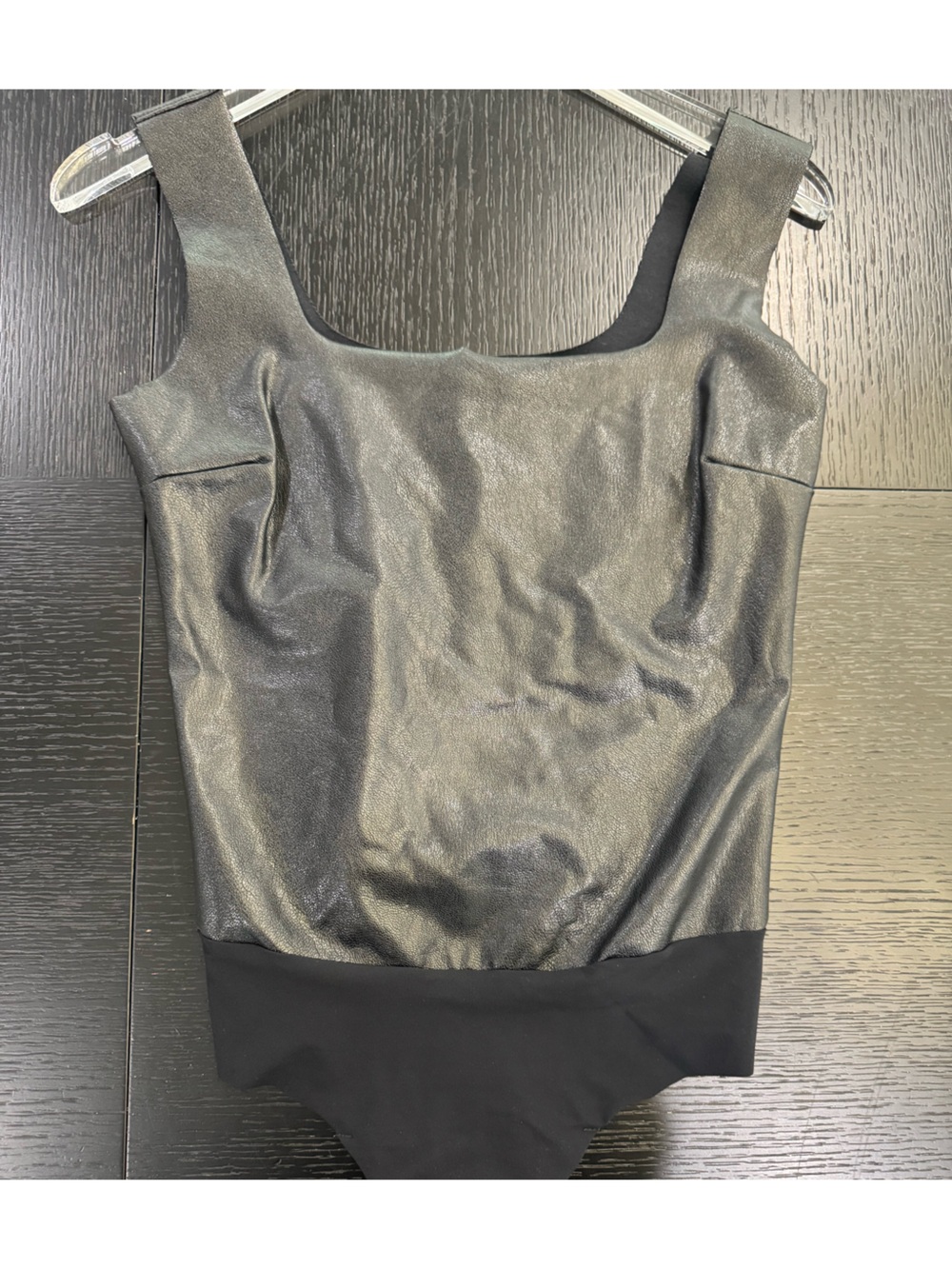 Like New / Commando / XS / faux leather bodysuit top / Black